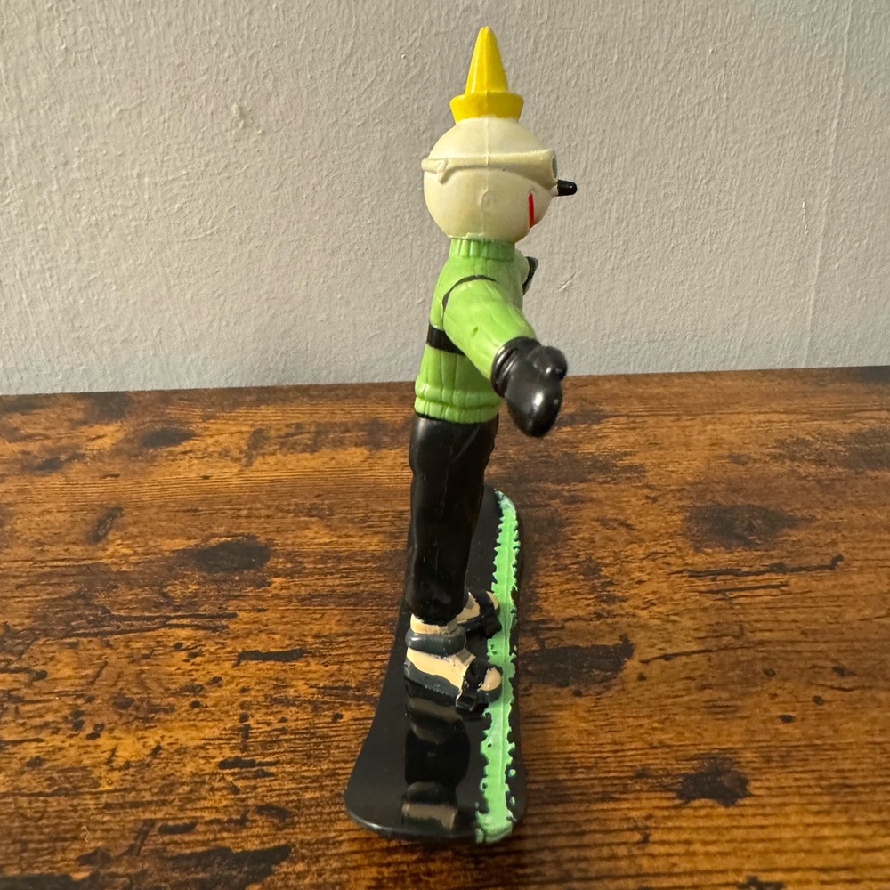 Vintage Jack in the Box Bendable PVC Snowboard Figure - 4” - Picture 2 of 5